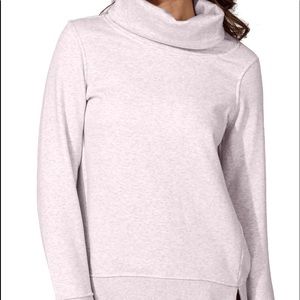 90 Degrees by Reflux Funnel Neck Gray Sweatshirt